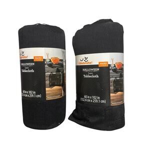 Way To Celebrate Halloween Rectangular Lace Tablecloth 60 x 102 Lot of 2 New